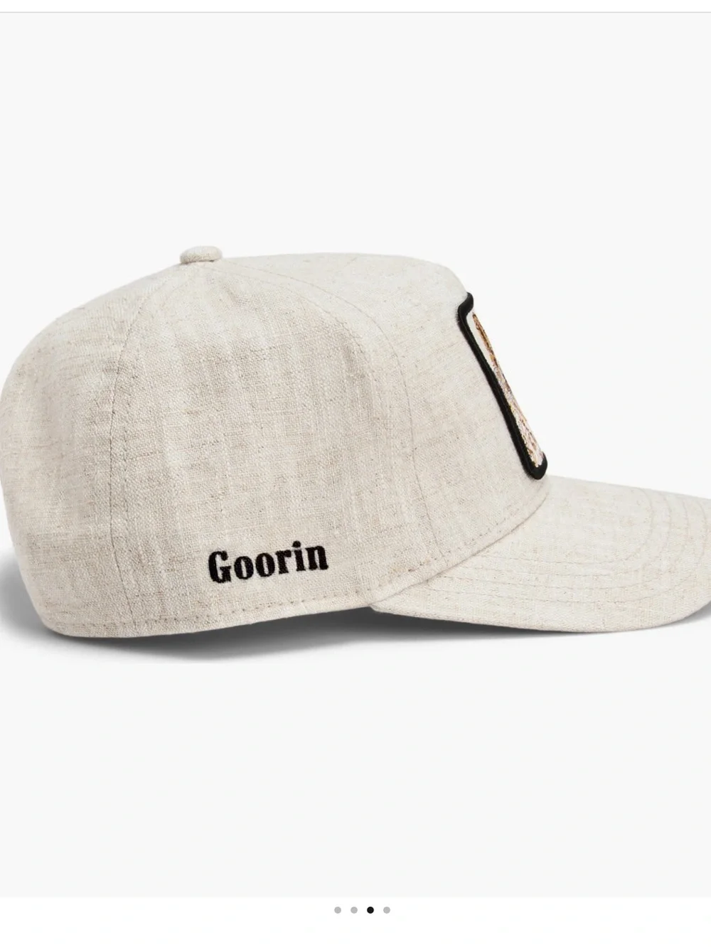 GOORIN BROS HAT BANDIT Embroidered Fox Patch NWT